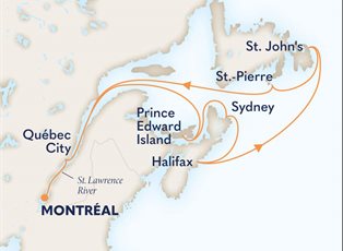 Volendam, 11 Night Canada & New England Circle: Newfoundland & Montreal ex Montreal, Quebec, Canada Return