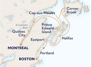Volendam, 10 Night New England, New France & Newfoundland: Corner Brook ex Boston, Massachusetts to Montreal, Quebec, Canada