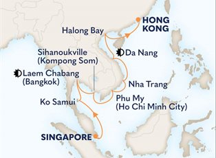 Noordam, 15 Night Far East Discovery ex Singapore to Hong Kong