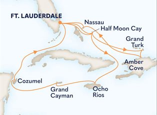 Nieuw Statendam, 14 Night Western / Tropical Caribbean ex Ft Lauderdale (Pt Everglades), USA Return