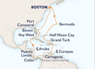 Zuiderdam, 21 Night Perfect Caribbean Escape ex Boston, Massachusetts Return
