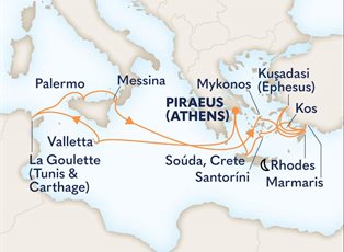 Nieuw Statendam, 14 Night Lands Of Legends & Eternal Cities ex Athens (Piraeus) Greece Return