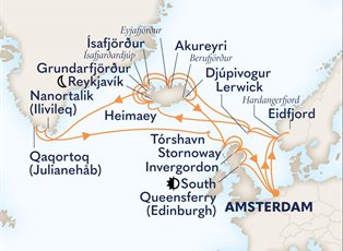 Nieuw Statendam, 35 Night Legendary Ultimate Viking Explorer ex Amsterdam, The Netherlands Return