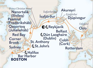 Zuiderdam, 35 Night Voyage Of The Vikings ex Boston, Massachusetts Return