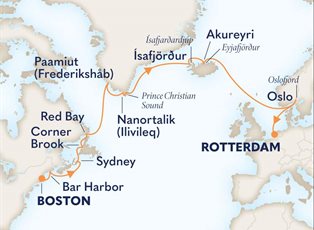 Zuiderdam, 17 Night Voyage Of The Vikings ex Boston, Massachusetts to Rotterdam, Netherlands
