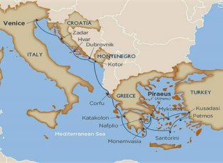Wind Spirit, Adriatic Old Towns & Aegean Islands ex Athens to Venice