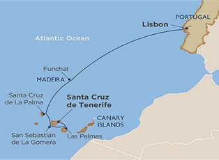 Wind Star, The Colorful Canary Islands ex Lisbon to Santa Cruz