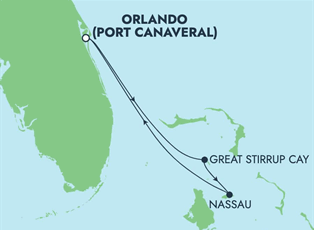 Norwegian Breakaway, 4 Night Bahamas: Great Stirrup Cay & Nassau ex Port Canaveral, USA Return