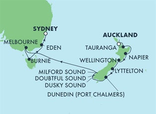 Norwegian Spirit, 12 Night Australia & New Zealand: Auckland & Melbourne ex Auckland, New Zealand to Sydney, NSW, Australia Norwegian Spirit, 12 Night Australia & New Zealand: Auckland & Melbourne ex Auckland, New Zealand to Sydney, NSW, Australia