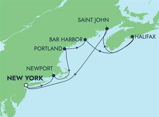 Norwegian Getaway, 7 Night Canada & New England: Bar Harbour & Halifax ex New York, USA Return