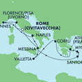 Norwegian Epic, 11 Night Greek Isles &amp; Italy: Santorini, Athens &amp; Florence ex Rome (Civitavecchia), Italy Return