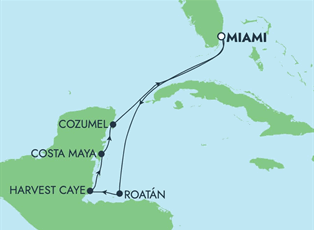Norwegian Jade, 7 Night Caribbean: Harvest Caye, Cozumel & Roatan ex Miami, Florida USA Return
