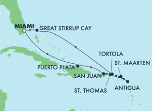 Norwegian Breakaway, 10 Night Caribbean: Dominican Republic & Antigua ex Miami, Florida USA Return