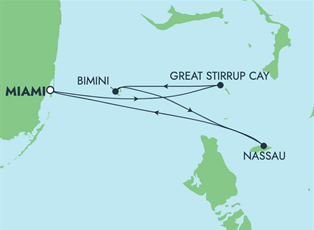 Norwegian Jade, 4 Night Bahamas: Great Stirrup, Bimini & Nassau ex Miami, Florida USA Return