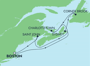 Norwegian Jade, 7 Night Canada & New England: Charlottetown, Nova Scotia & Saint John ex Boston, Massachusetts Return