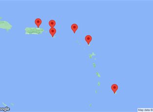 Rhapsody of the Seas, 7 Night Southern Caribbean Cruise ex San Juan, Puerto Rico Return Rhapsody of the Seas, 7 Night Southern Caribbean Cruise ex San Juan, Puerto Rico Return