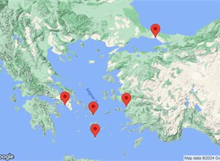 Brilliance of the Seas, 7 Night Greek Isles & Turkey Cruise ex Athens (Piraeus) Greece Return