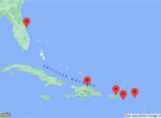 Adventure of the Seas, 8 Night Eastern Caribbean ex Cape Canaveral, Florida Return