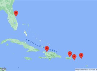 Adventure of the Seas, 8 Night Eastern Caribbean Cruise ex Cape Canaveral, Florida Return