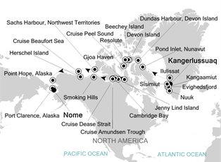 Silver Wind, 24 Nights Arctic & Greenland ex Kangerlussuaq to Nome, Alaska