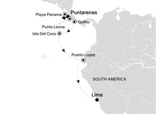 Silver Wind, 10 Nights Puntarenas to Lima ex Puntarenas, Costa Rica to Callao (Lima) Peru