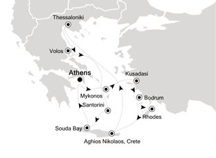 Silver Spirit, 11 Nights Mediterranean ex Athens (Piraeus) Return