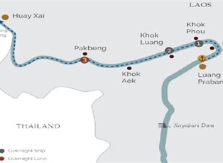 Anouvong, Golden Triangle Traverse (November to April) ex Luang Prabang to Huay Xai