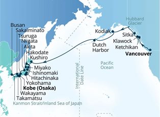 Seabourn Quest, 34 Night Pacific Passage & Japan's Fall Foliage ex Vancouver, BC. Canada to Kobe, Japan Seabourn Quest, 34 Night Pacific Passage & Japan's Fall Foliage ex Vancouver, BC. Canada to Kobe, Japan