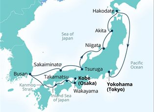 Seabourn Quest, 12 Night Circumnavigation Of Japan's Fall Foliage ex Kobe, Japan to Yokohama, Japan Seabourn Quest, 12 Night Circumnavigation Of Japan's Fall Foliage ex Kobe, Japan to Yokohama, Japan