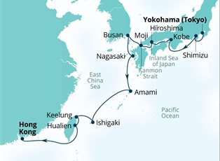 Seabourn Quest, 15 Night Japan, South Korea & Taiwan ex Yokohama, Japan to Hong Kong Seabourn Quest, 15 Night Japan, South Korea & Taiwan ex Yokohama, Japan to Hong Kong