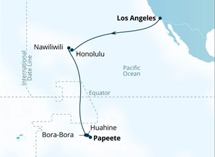 Seabourn Sojourn, 18 Night World Cruise: Hawaii & French Polynesia ex Los Angeles, California to Papeete, Tahiti