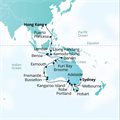 Seabourn Sojourn, 39 Night World Cruise: Circumnavigation &amp; Sapphire Seas ex Sydney, NSW, Australia to Hong Kong