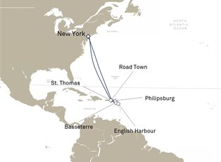 Queen Mary 2, 12 Nights Eastern Caribbean ex New York, NY, USA Return