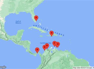 Azamara Quest, 11 Night Caribbean Quest Voyage ex Fort Amador, Panama to Miami, Florida USA