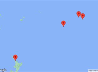 Azamara Onward, 9 Night South Pacific Explorer Voyage ex Papeete, Tahiti to Auckland, New Zealand