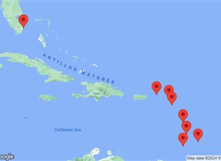 Azamara Quest, 10 Night Eastern Caribbean Voyage ex Bridgetown, Barbados to Miami, Florida USA