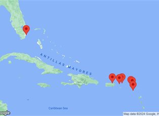Azamara Quest, 8 Night Eastern Caribbean Voyage ex Miami, Florida USA to San Juan, Puerto Rico