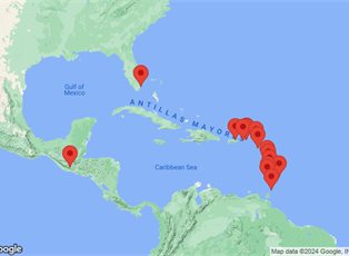 Azamara Quest, 18 Night Eastern Caribbean Voyage ex San Juan, Puerto Rico to Miami, Florida USA