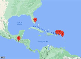 Azamara Onward, 12 Night Eastern Caribbean Voyage ex Miami, Florida USA Return