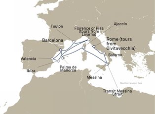 Queen Victoria, 14 Nights Italy ex Barcelona, Spain to Civitavecchia (tours to Rome), Italy