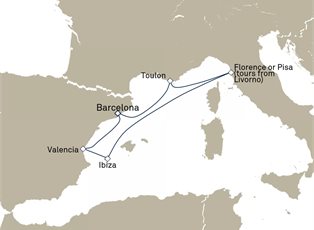 Queen Victoria, 7 Nights Italy ex Barcelona, Spain Return