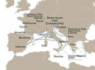 Queen Victoria, 21 Nights Adriatic And Western Mediterranean ex Civitavecchia (tours to Rome), Italy to Trieste, Italy