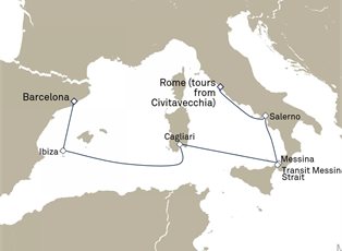 Queen Victoria, 7 Nights Italy And Spain ex Barcelona, Spain to Civitavecchia (tours to Rome), Italy