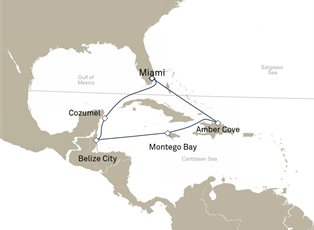 Queen Elizabeth, 9 Nights Western Caribbean ex Miami, Florida Return Queen Elizabeth, 9 Nights Western Caribbean ex Miami, Florida Return