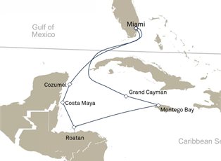 Queen Elizabeth, 9 Nights Western Caribbean ex Miami, Florida Return Queen Elizabeth, 9 Nights Western Caribbean ex Miami, Florida Return