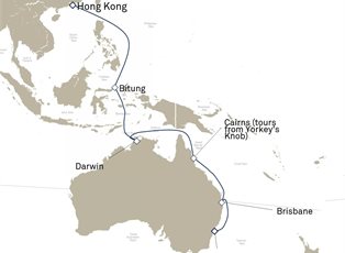 Queen Mary 2, 18 Nights Sydney To Hong Kong ex Sydney, NSW, Australia to Hong Kong, China