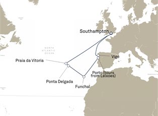 Queen Victoria, 13 Nights Madeira And Azores ex Southampton, England, UK Return Queen Victoria, 13 Nights Madeira And Azores ex Southampton, England, UK Return