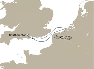 Queen Anne, 4 Nights Short Break To Zeebrugge ex Southampton, England, UK Return