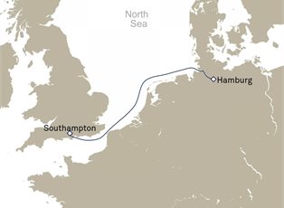 Queen Anne, 2 Nights Southampton To Hamburg ex Southampton, England, UK to Hamburg, Germany