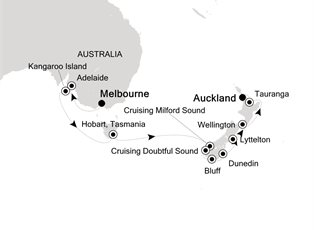 Silver Moon, 16 Nights Melbourne to Auckland ex Melbourne, VIC, Australia to Auckland, New Zealand Silver Moon, 16 Nights Melbourne to Auckland ex Melbourne, VIC, Australia to Auckland, New Zealand